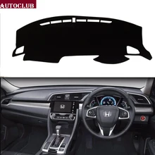 Для Honda civic 10th поколения стайлинга автомобилей чехлы тире коврики козырек от солнца приборной панели крышки kовровое покрытие