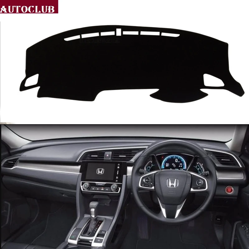 Для Honda civic 2016 2017 2018 2019 10 го поколения автомобильные Стайлинг Чехлы Dashmat Dash коврик