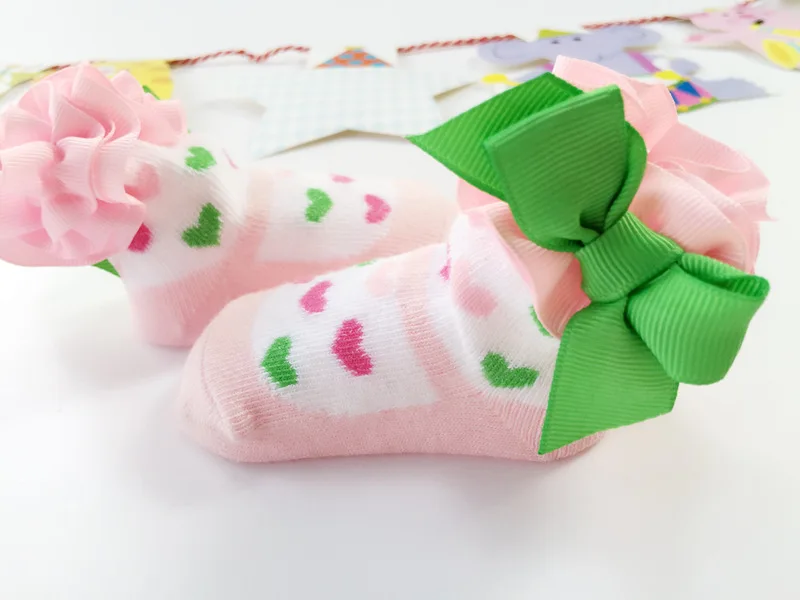 Детские носки милые носки принцессы нескользящие носки-тапочки для новорожденных