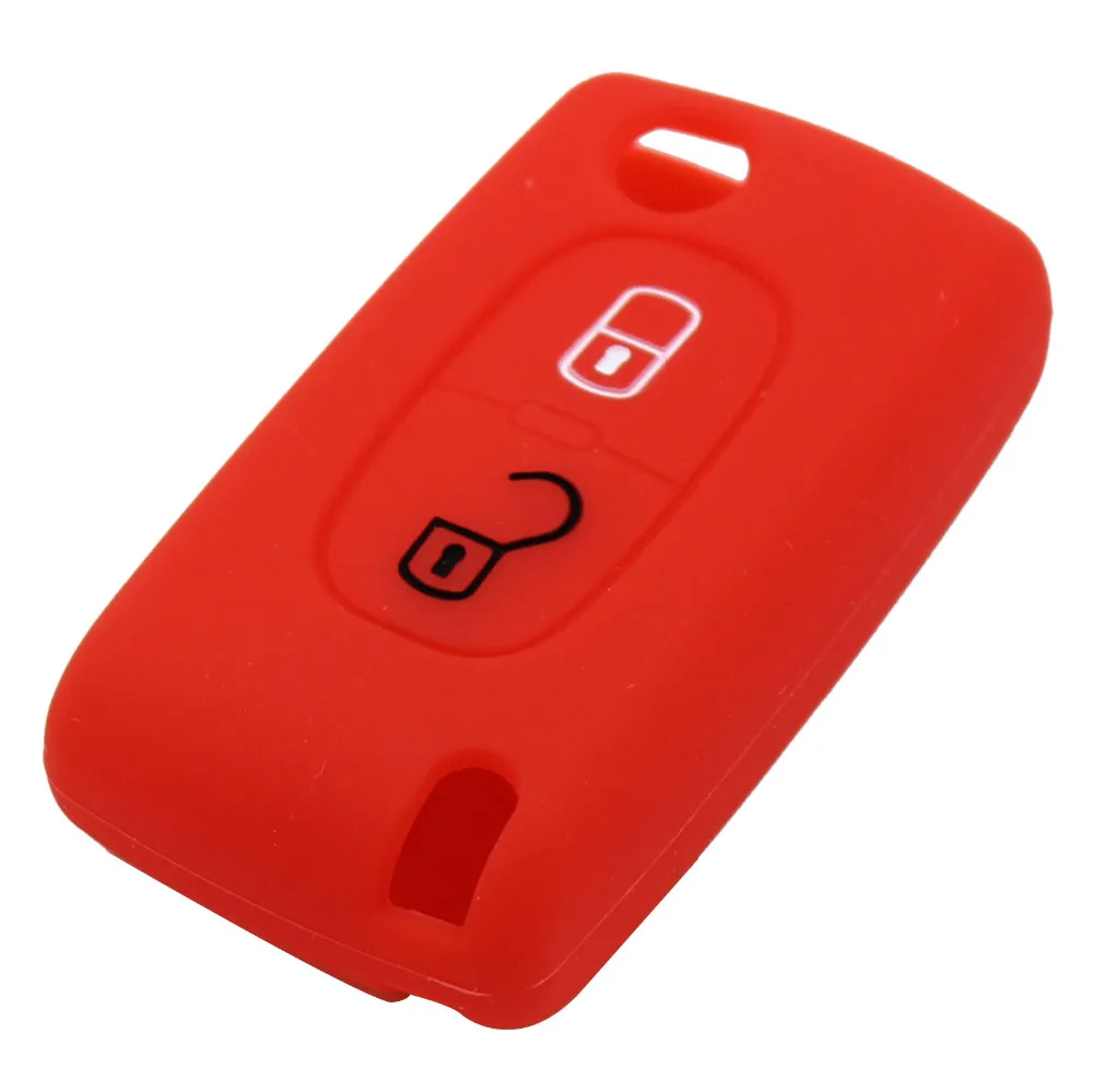 Dandkey силиконовый чехол для автомобильных ключей peugeot 208 207 3008 308 RCZ 508 408 2008 407 307 206 2