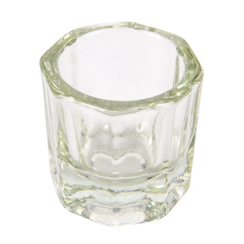 Acrylic Powder Dappen Dish Crystal Glass Cup for Acrylic Nail Art Clear Transparent White Color Acrylic Liquid Glass