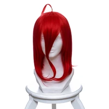 Земля блестящие киноварь Косплэй короткий парик Косплэй Хэллоуин карнавальный парик для женщин
