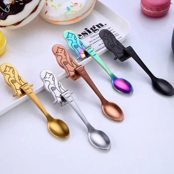 

Mermaid coffee spoon curved stainless steel seasoning spoon kitchen accessories bar tableware gift gift party spoon tableware
