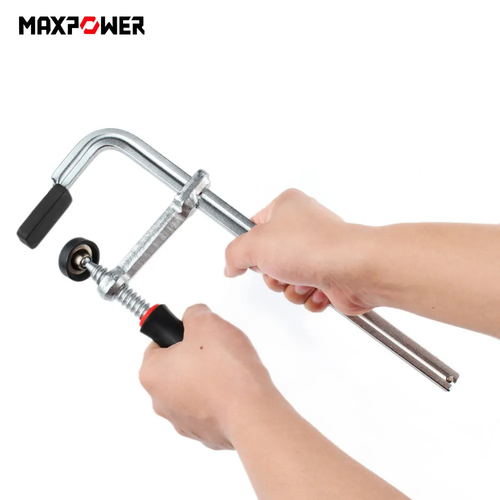 

Maxpower F Clamp Quick Ratchet Release Speed Squeeze Wood Work Bar Clamp Clip Kit Spreader Gadget Tool DIY Hand Woodworking