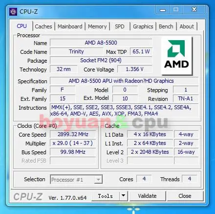 AMD A8 5500 A8 5500K A8 5500B AD5500OKA44HJ/AD550BOKA44HJ Trinity гнездо FM2 3,2 ГГц 65 Вт quad core Процессор