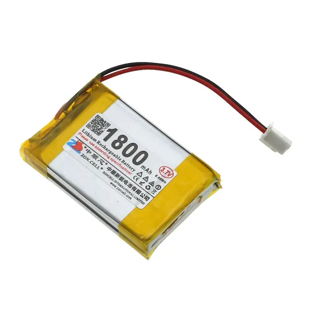 polymer lithium ion battery 3.7 V 1800 mAh 503048 x2P 103050-in