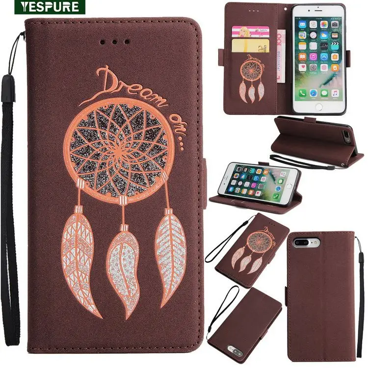 YESPURE Pu Leather Phone Accessories With Card Holder For Iphone 7 8 Plus Wallet Design Handphone Cases Anti Choque YESPURE Pu Leather Phone Accessories With Card Holder For Iphone 7 8 Plus Wallet Design Handphone Cases Anti Choque