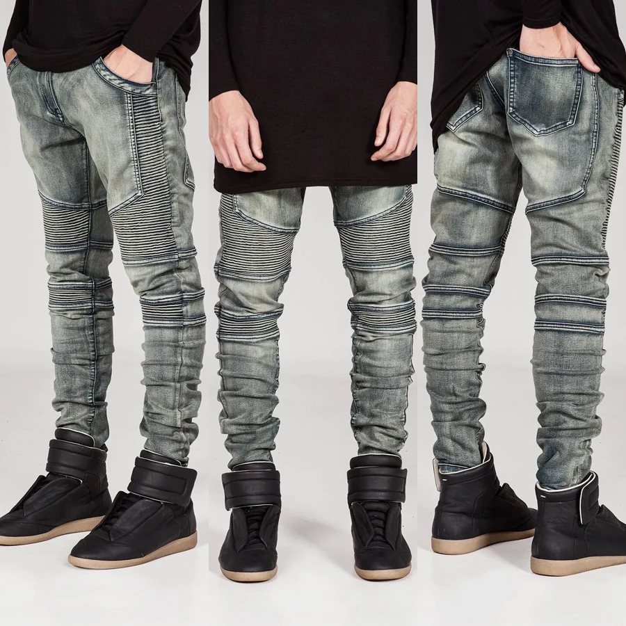 bootcut biker jeans