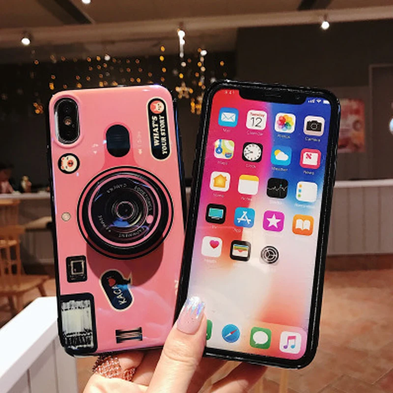 ТПУ чехол для телефона Huawei Mate 20/20X Чехол мобильного с ретро рисунком камеры и