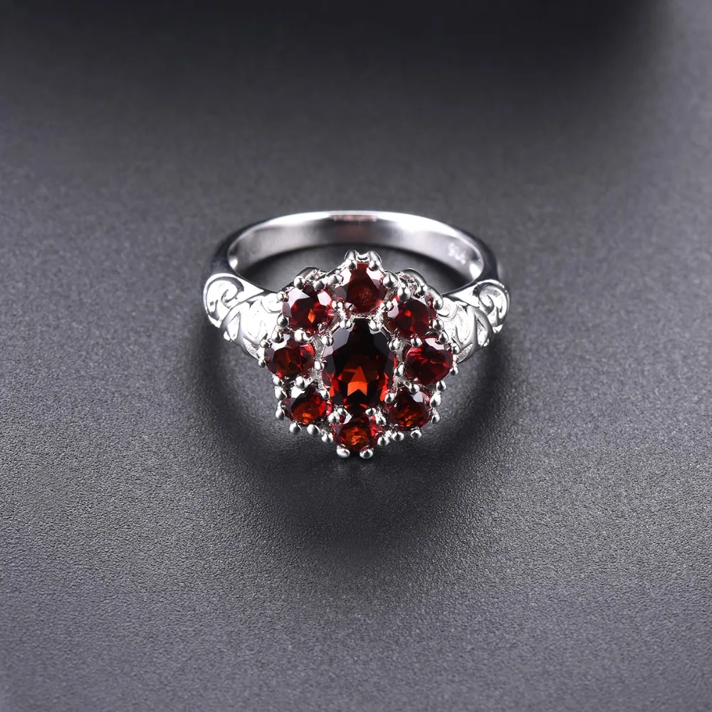 Hutang, красный гранат, обручальные кольца, 925 пробы, серебро, натуральный драгоценный камень, кольцо, хорошее, элегантное, ювелирное изделие для женщин, лучший подарок, Новинка