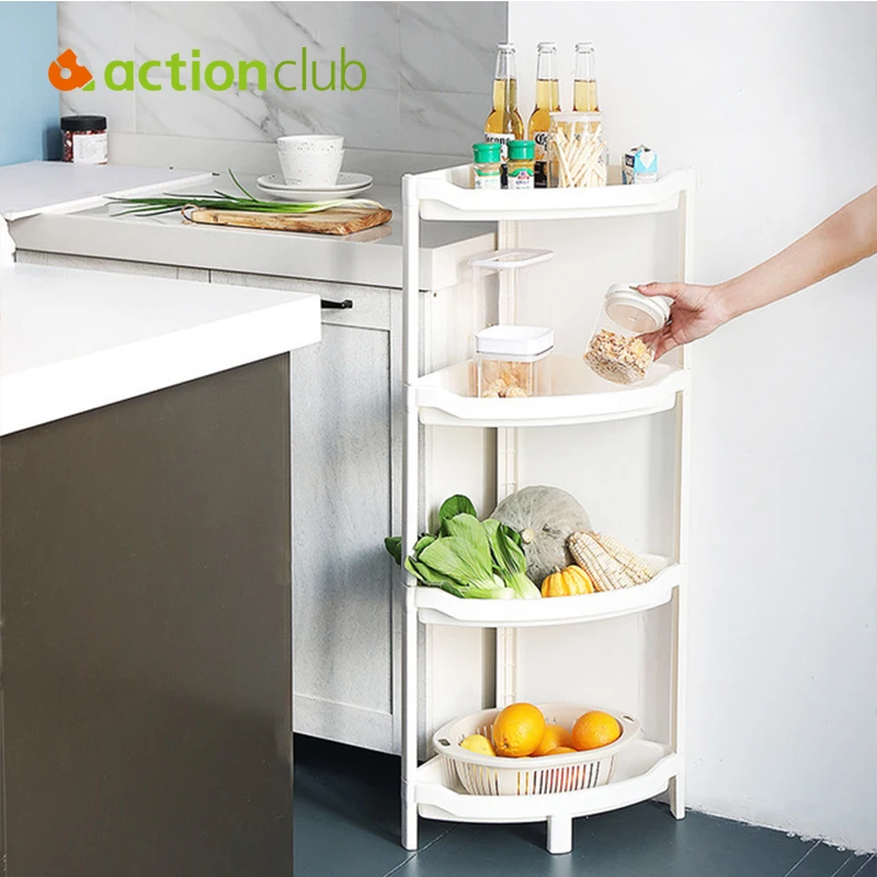ACTIONCLUB Ванная комната Треугольная стойка домашняя пластиковая Полка для кухни