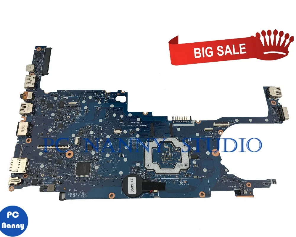 lower price PCNANNY for HP EliteBook 820 G4 Laptop motherboard 914271-601 6050A2854201-MB-A01 SR2ZU i5-7200U te