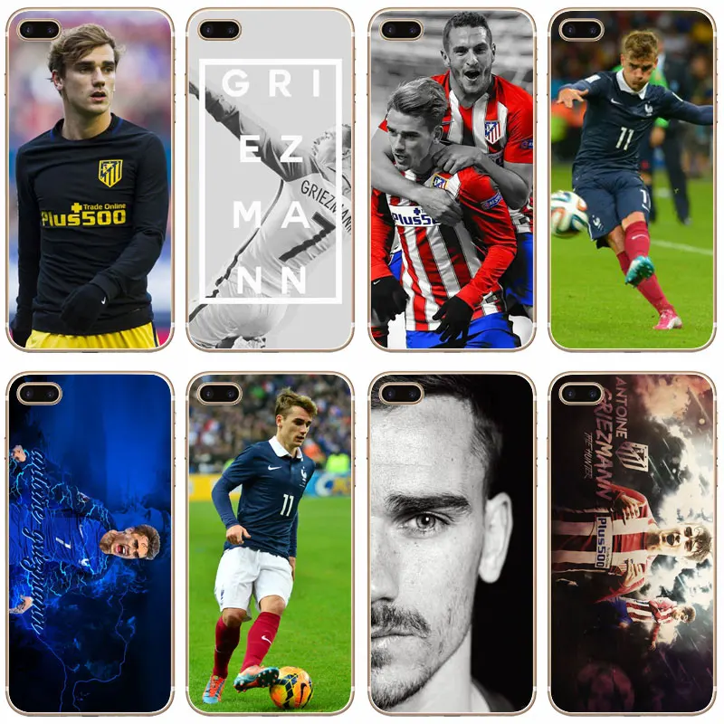 G33 Антуан Griezmann Soccer Star Прозрачный Жесткий Тонкий Case Обложка Для Apple iPhone 4 4S 5 5S SE 5C 6 6s