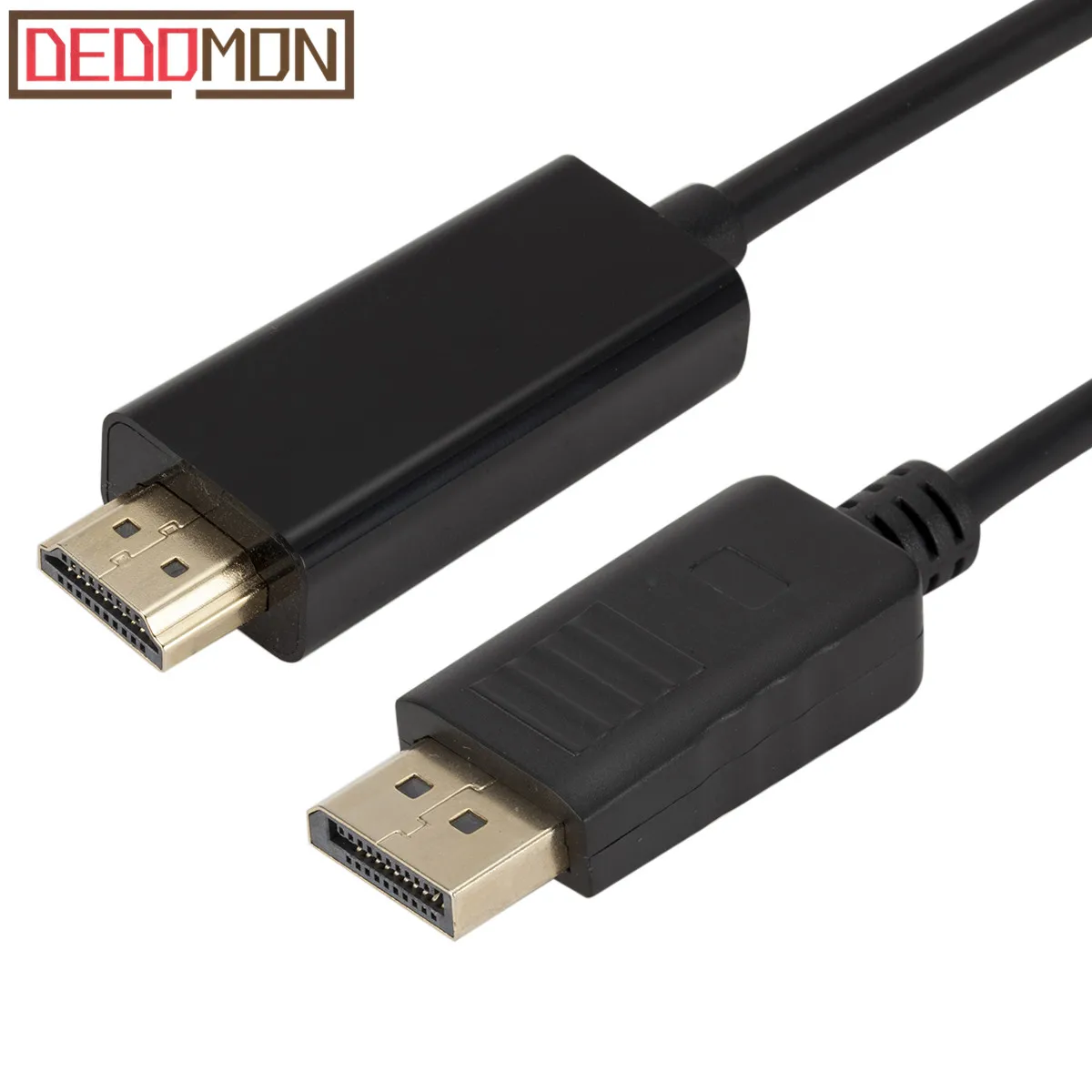 

1.8M Display Port to HDMI Cable Gold Plated DisplayPort DP to HDMI Adapter Cable Cord 1080p for PC Notebook