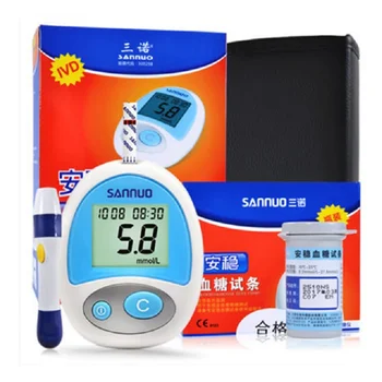 

Sannuo Blood Sugar Tests Blood Glucose Meter Measurement Blood Sugar Detection Household Monitor Kit Diabet Glucometer Device