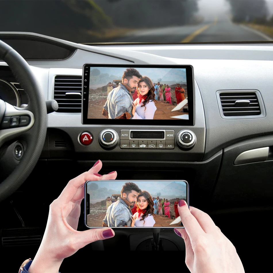 Sale Vtopek 10" Car Radio for Honda Civic 2005-11 Frame Touch Screen 4G Network WIFI Dedicated connector Rear View Camera Bluetooth 17