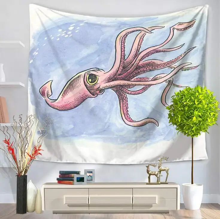 Настенный Гобелен принт в виде осьминога Коврик для йоги скатерть простыня пляжное полотенце украшение дома вечерние принадлежности - Цвет: 006