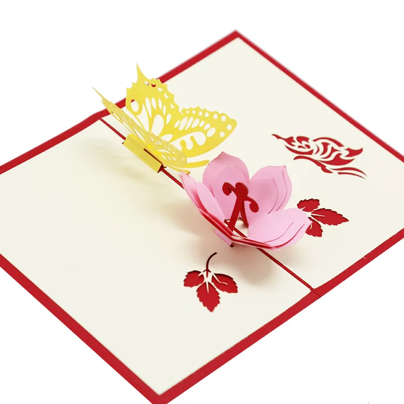  Love 3D Pop UP Cards Valentines Day Gift Postcard with Envelope Stickers Wedding Invitation Greetin - 33040634362