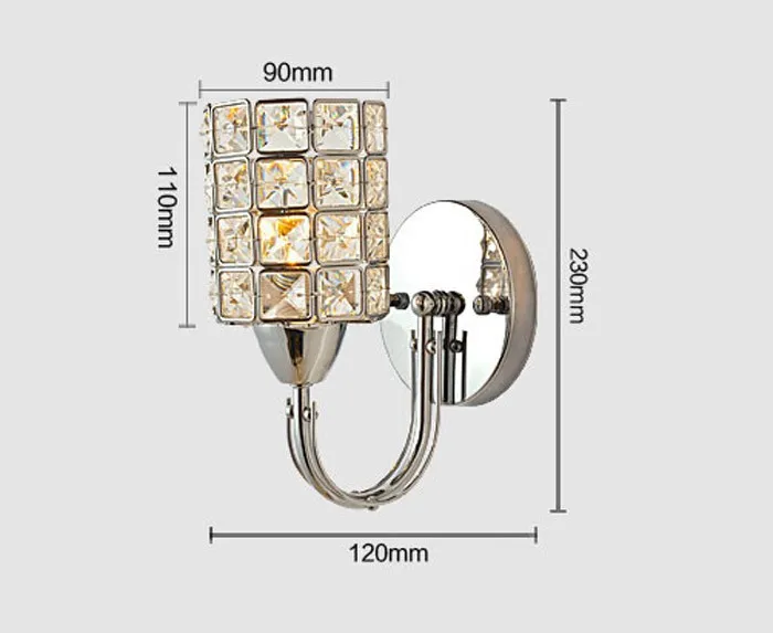 Современные хрустальные Настенные светильники E14 LED кристалл настенный светильник Ночной Лампы для мотоциклов гостиной Спальня коридор