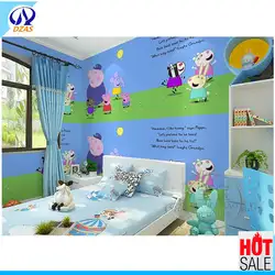 2018 мультфильм тема Копилка страница обои дети ребенок комната спальня бесшовные прикроватные фоне стены DZAS-CX Детская Фреска