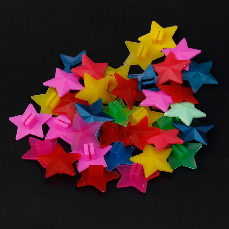 

36pcs Plastic Wheel Spoke Colorful Star Decoration MTB Cycling Bicycle Bike New