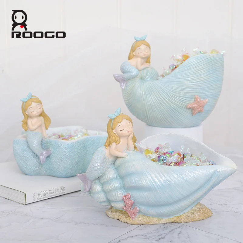 Ящик для хранения ROOGO дома русалка сказочная домашняя декорация аксессуары стола