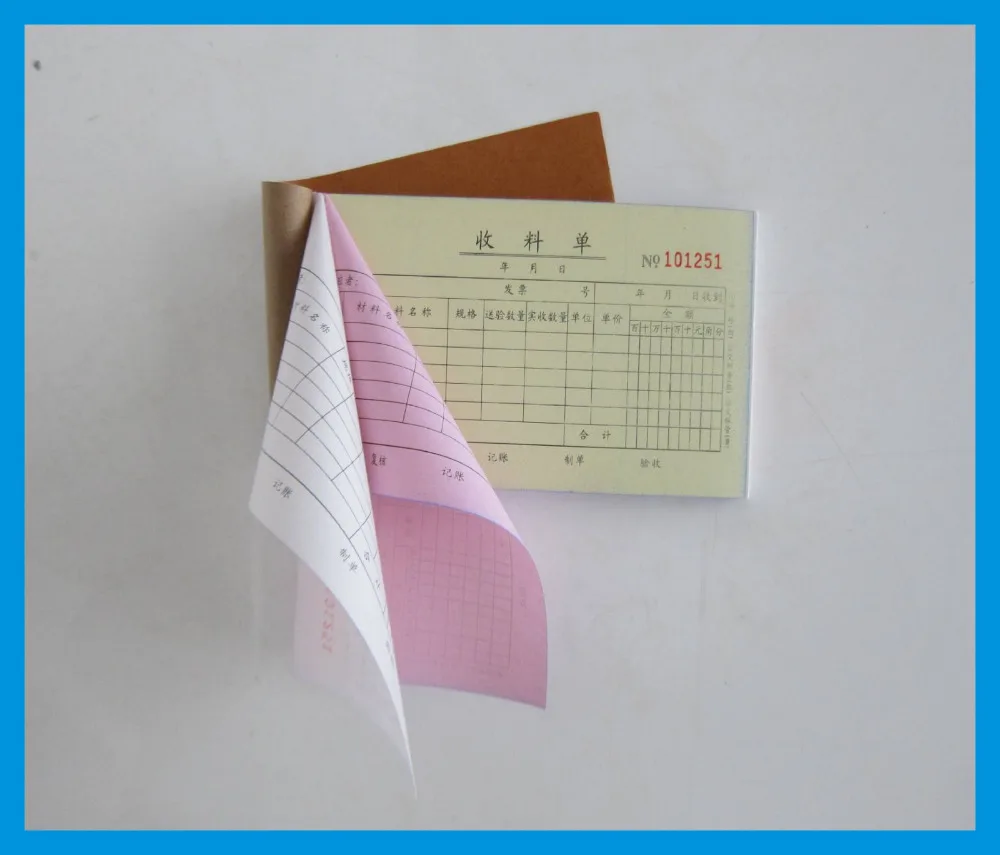 A5 ，3ply  carbonless paper books printing/ship  by ups