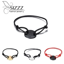 Браслет из веревки для женщин и мужчин регулируемый "поцелуй меня, если вы можете" браслеты и браслеты повседневные