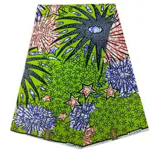 Зеленый цвет замечательная африканская Анкара ткань высокого качества tissus воск печать ткани хлопок африканский tissus