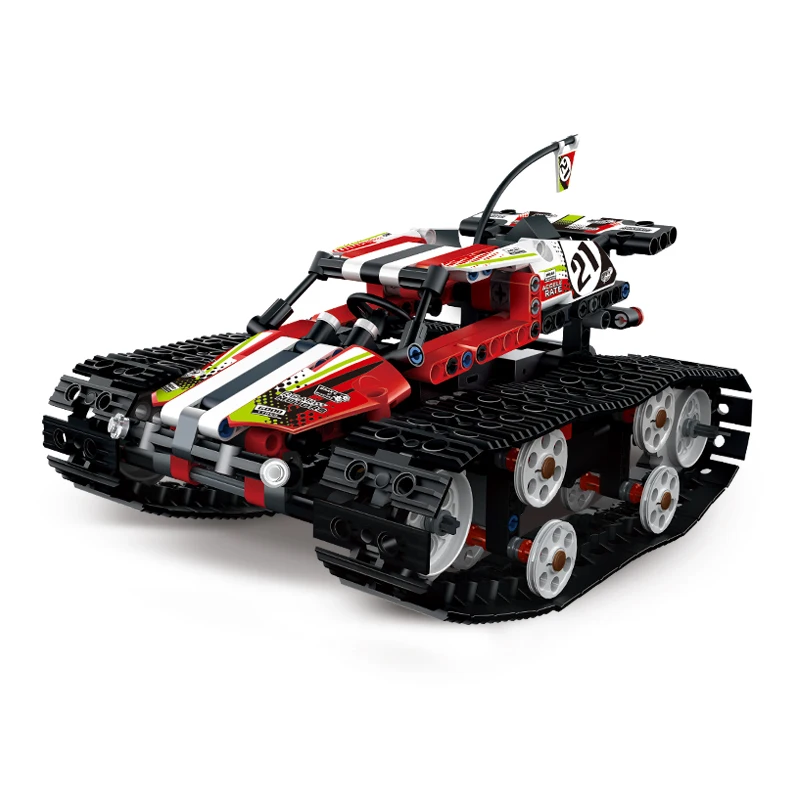 

toy kid Technic Model sports car SUV DIY Series The RC Track Remote-control Race Set Building Blocks Bricks Educational Toys