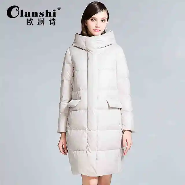 Cheap 2015 New Hot winter Thicken Warm Cold Woman Down jacket Coat Parkas Outerwear Hooded Luxury long Plus Size XL Straight Loose
