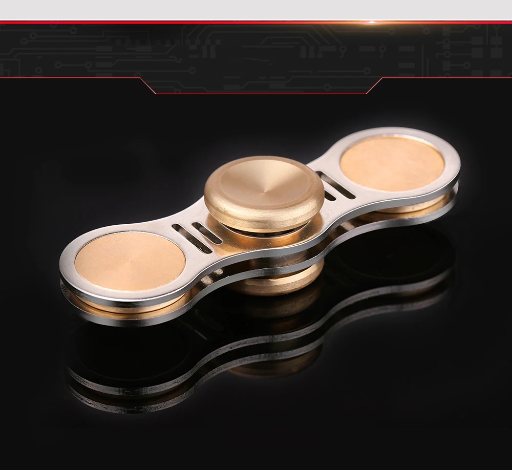 

DODOELEPHANT Finger Spinner Fidget Metal Brass EDC Toy with Box for Autism ADHD Anxiety Relief Stress Hand Spinning Toys