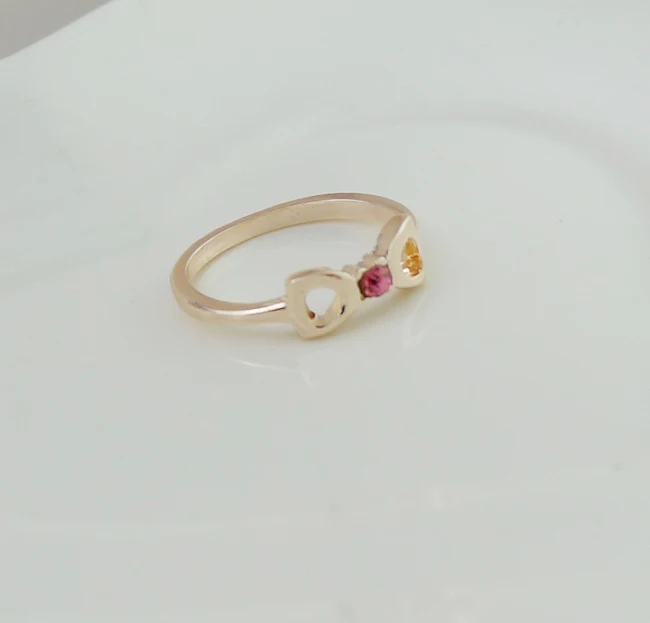 

2019 New!Latest Fashion Luxurious Atmosphere Crystal Bow Ring Double-D Modeling Jewelry Factory Direct Fashion Crystal Rings