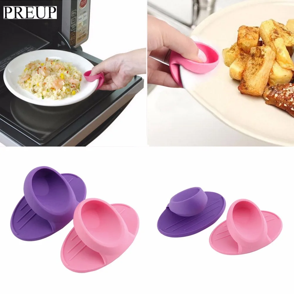 PREUP 1pcs Kitchen Dishes Silicone Oven Heat Insulated Finger Glove ...