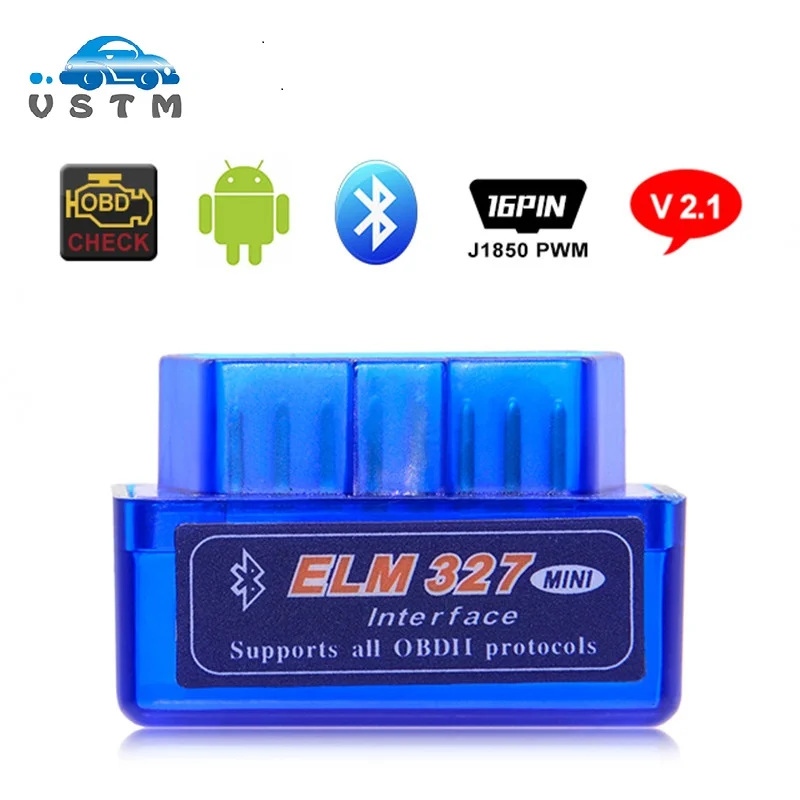 ELM327 Mini ELM 327 V2.1 OBD2 Bluetooth OBD2 Bluetooth Auto Scanner ...