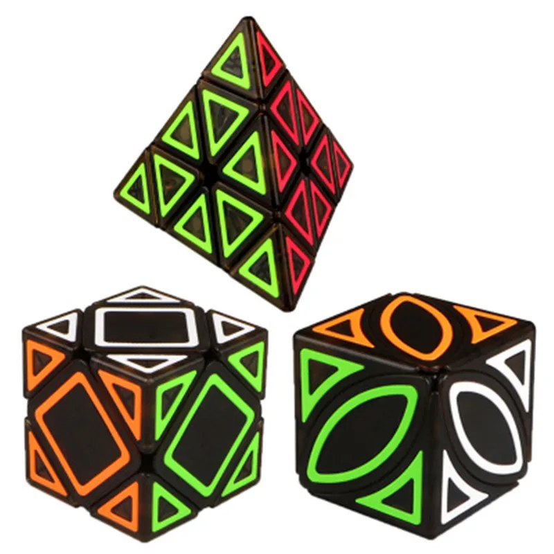 

New QIYI Mofangge Ciyuan Strange Shape Pyramid Oblique Maple Leaf Magic Cube Puzzle Cube Speed Cube for Kids Gift Education Toys