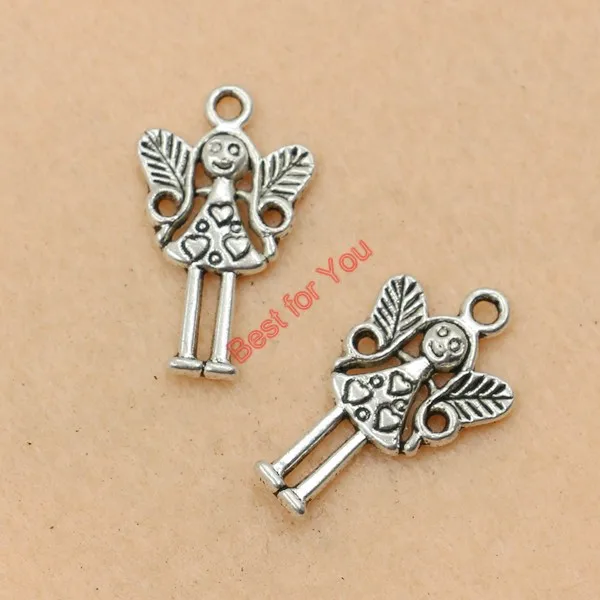 KJjewel тибетские посеребренные подвески в виде Луны звезды девушки ангела модные