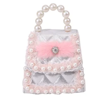 

Children Mini Handbags Tote Cute Kids Girls Pearl Crossbody Bags Baby Party Hand Bags Wallet Shoulder Bag