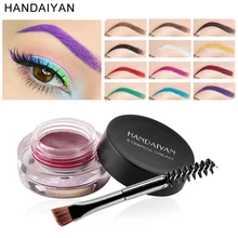 HDANIYAN натуральный коричневый гель для бровей подводка-гель для глаз 24 h водостойкие тени для бровей Макияж Корректор для бровей татуировки с бровей кисточки инструменты