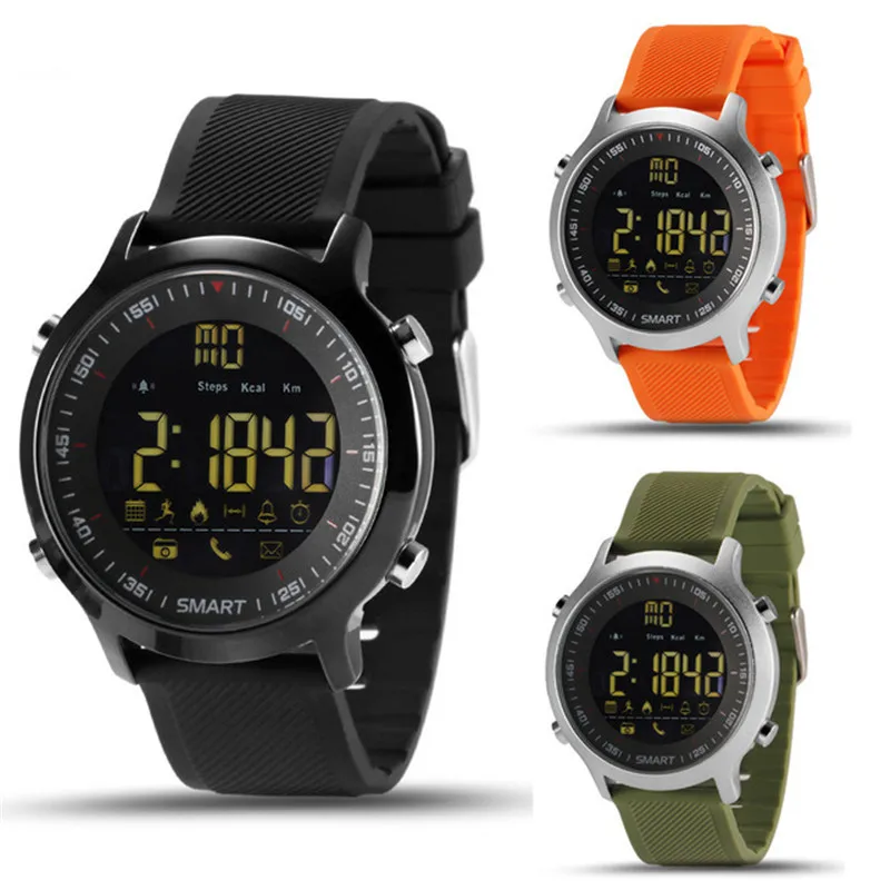 

5ATM Waterproof Smart Watch Pedometer Tracker Call Reminder Burned Calory Walking Distance Bluetooth Wristwatch for IOS Android