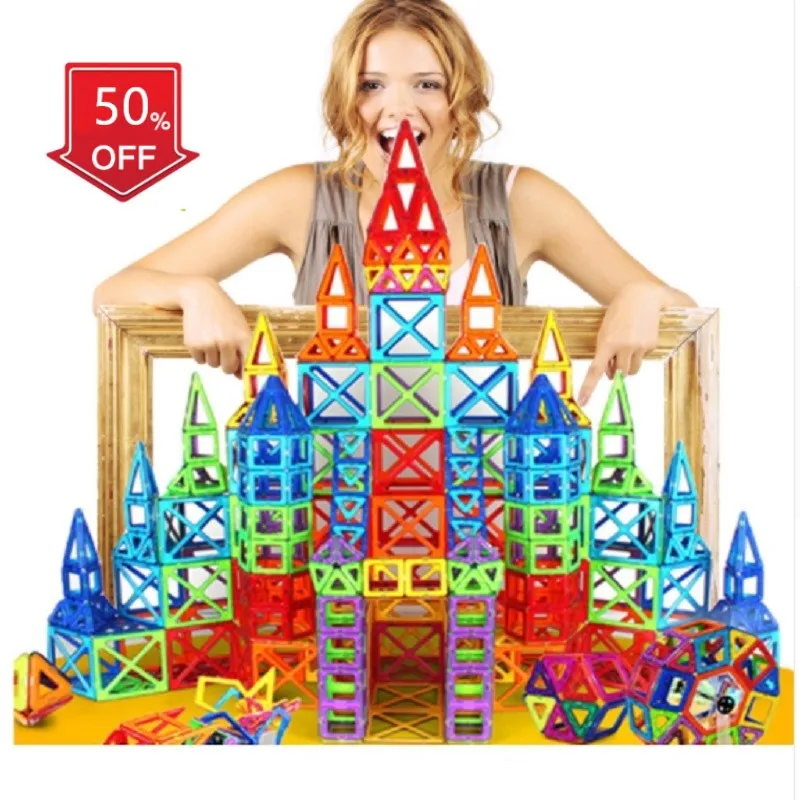 

58-328PCS Mini Magnetic Designer Construction Set Model & Building Blocks Magnetic Blocks Educational Toys For Children Gifts