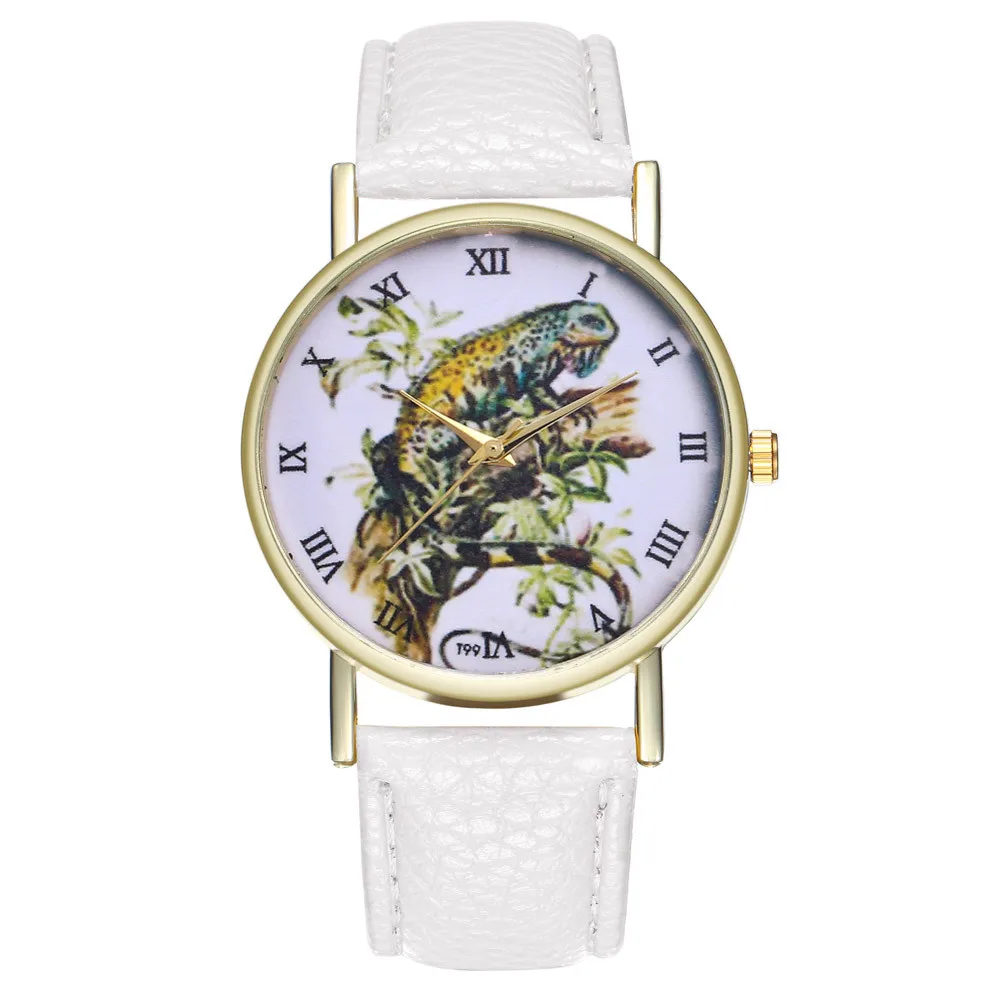 

New Fashion Watches Quartz Women's Watch Leather Belt Women Wrist Watches Chameleon Cheap Relogio Masculino Hot Sale