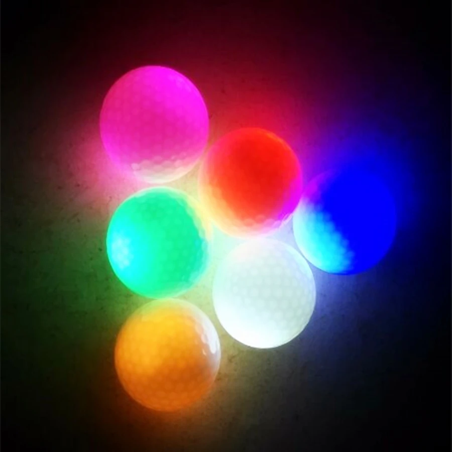 

wholsale 50 pieces high quality brand new LED bright flashing night golf balls