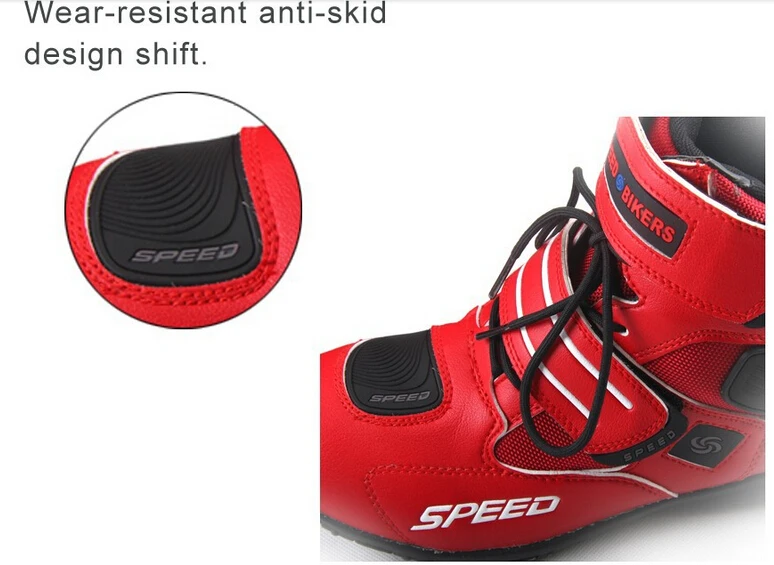 3 вида цветов мото Защитное снаряжение ботинки в байкерском стиле; Botas; обувь для катеров мотогонщиков карьера Скорость уличные сапоги