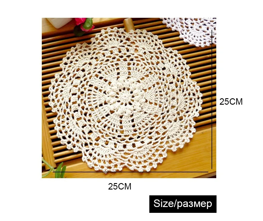 4 шт., 25 см, ручная работа, вязание крючком, чашки, коврики, чаши, коврики ручной работы, плетеные коврики, горячие коврики, подходящие кухонные настольные коврики, подставки