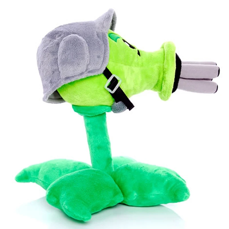 30cm Plants vs Zombies Gatling Peashooter Plush Toys PVZ Plant Peashooter Plush Stuffed Toys Doll Gifts for Children Kids