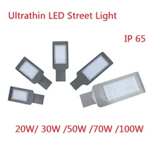 1 шт. 100 Вт 50 Вт 30 Вт 20 Вт Уличный дорожный светильник светодиодный уличный светильник 4 модели уличный светильник водонепроницаемый светильник