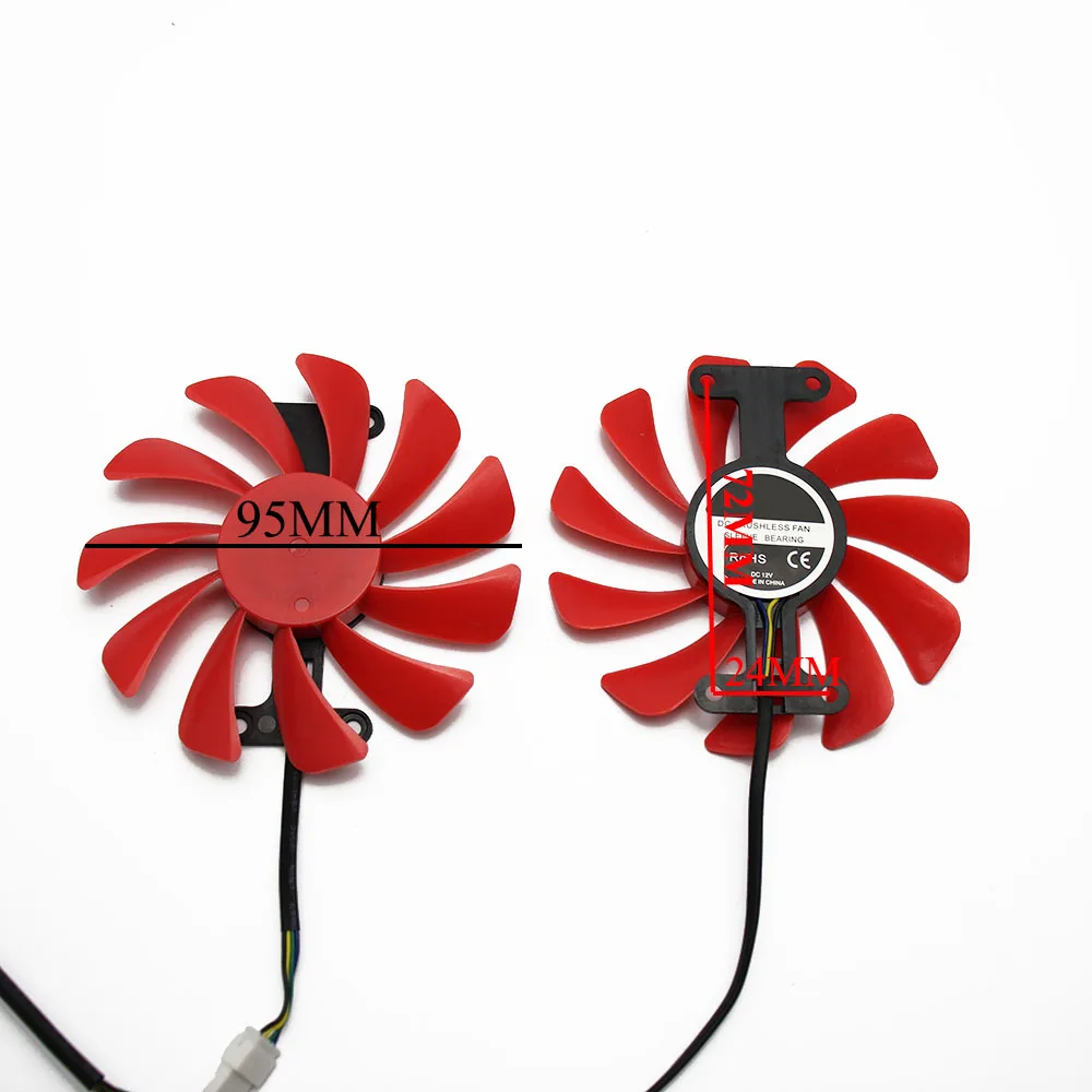 2PCS/lot For Gainward GeForce GTX 1070/1070ti herd edition GPU Cooler Palit GTX 1080 GTX1070 OC Video Alternative Cooling Fan
