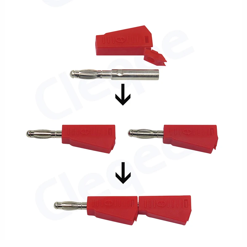 Cleqee P3002 10 шт. 4 мм стекируемые медь никелированный динамик банан разъем под пайку разъем мультиметр тестовый зонд связывающий пост