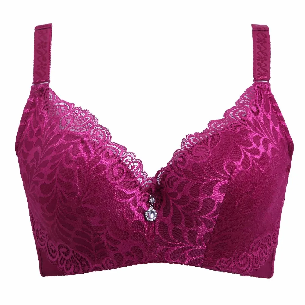 New Ladies Plus Size 3/4 Cup Lace Push Up Bra Bralette Deep V Women's Bras Underwear Sexy Lace Large Cup Bras For Women